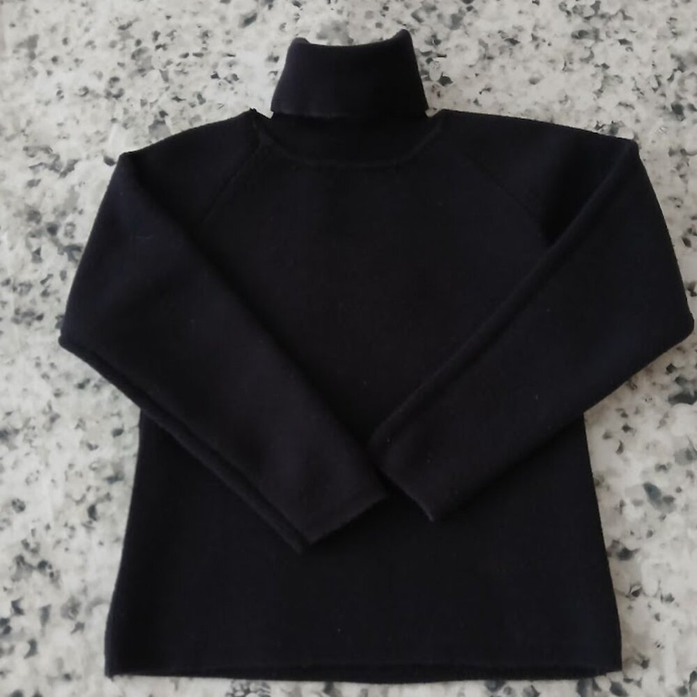 Bonpoint Super High Quality Cotton/ Stretch Turtleneck - 4T